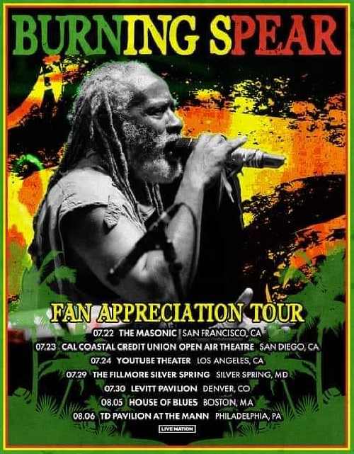 Burning Spear Tour 2022