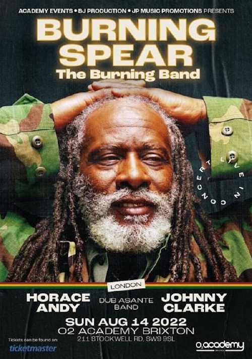 Burning Spear Tour 2022