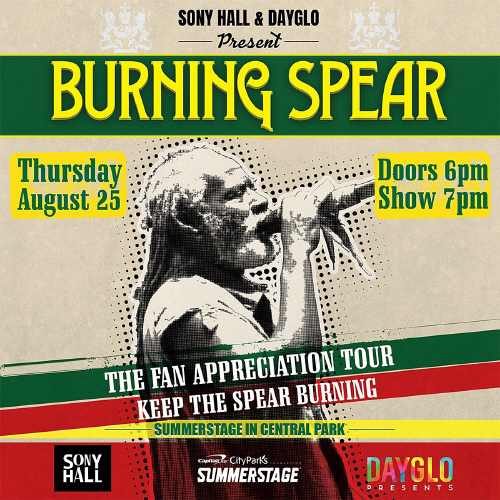 Burning Spear Tour 2022