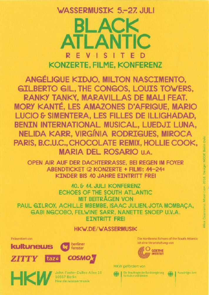 Wassermusik - Black Atlantic Revisted - HKW Berlin Flyer - Backside