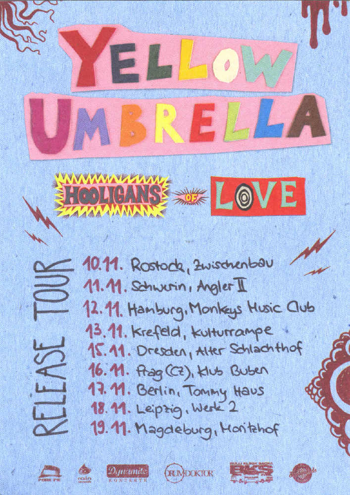 Yellow Umbrella - Hooligans Of Love - Album Release Tour 2016