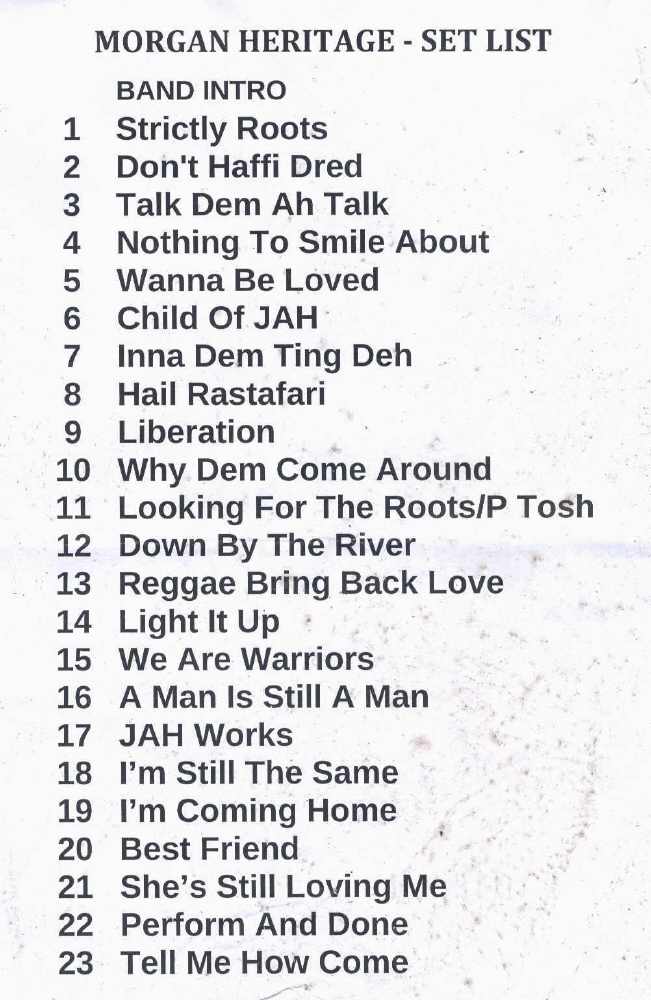 Setlist