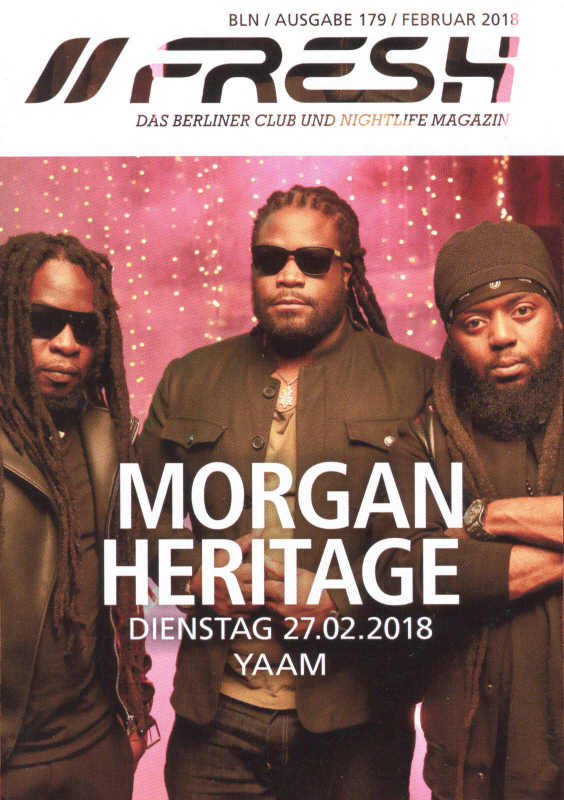 Morgan Heritage - YAAM Berlin - Freshguide Berlin Cover