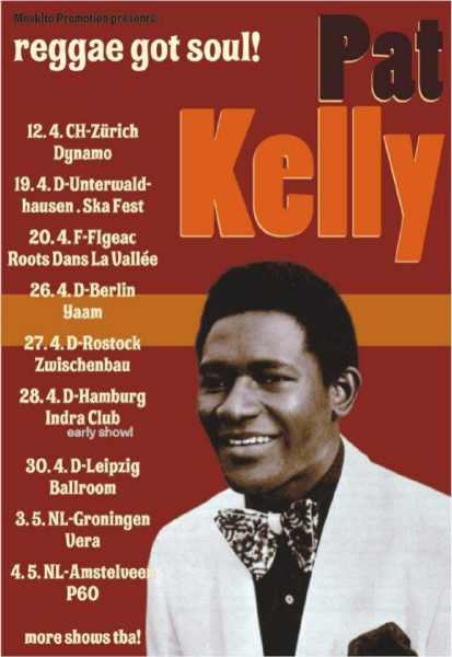 Pat Kelly Tourposter