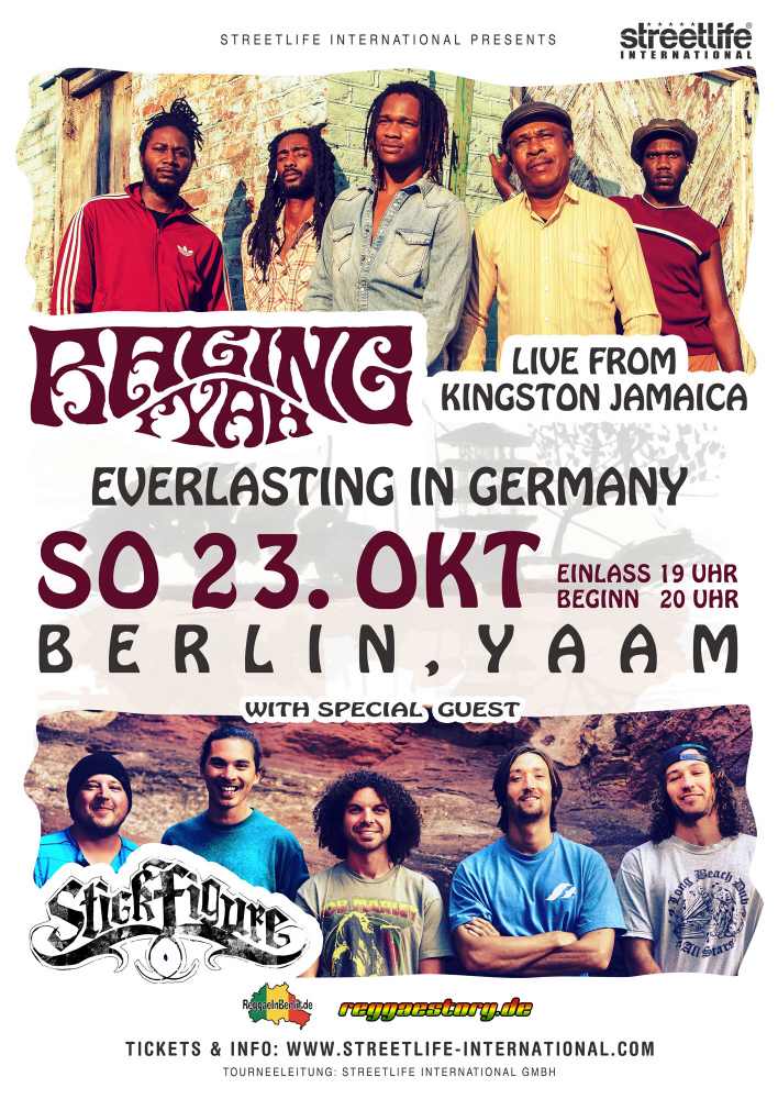 Raging Fyah + Stick Figure - YAAM Berlin