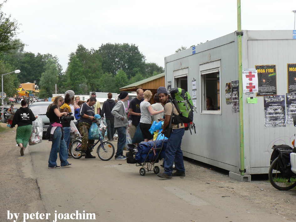 Zeltplatz Nordfeld. Zur M&uuml;llannahme.