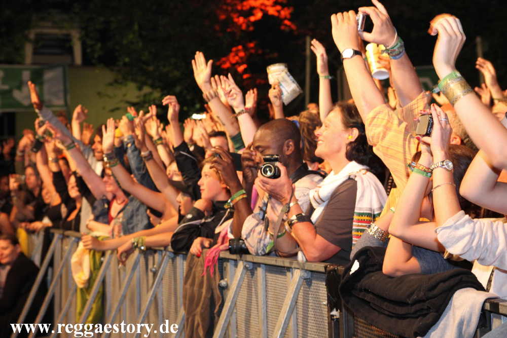 bei Dean Fraser - Reggae Jam 2012