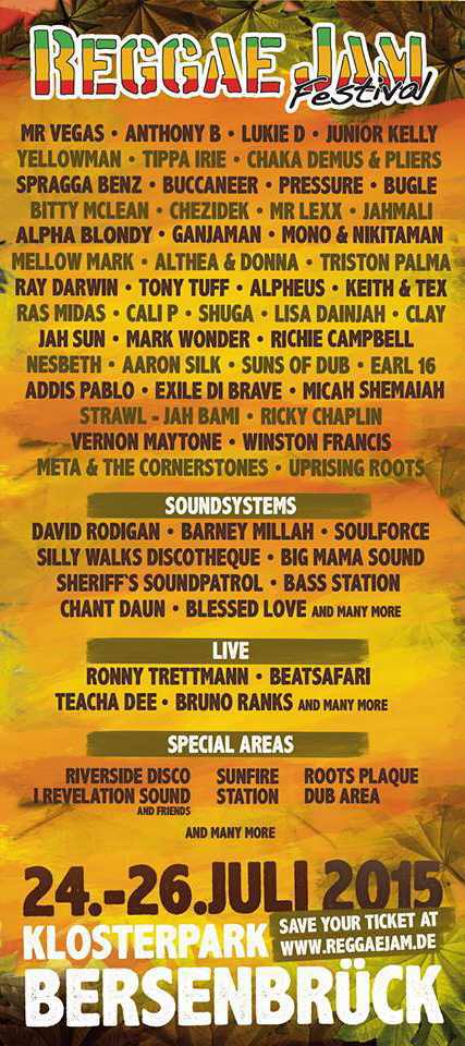 Reggae Jam 2015