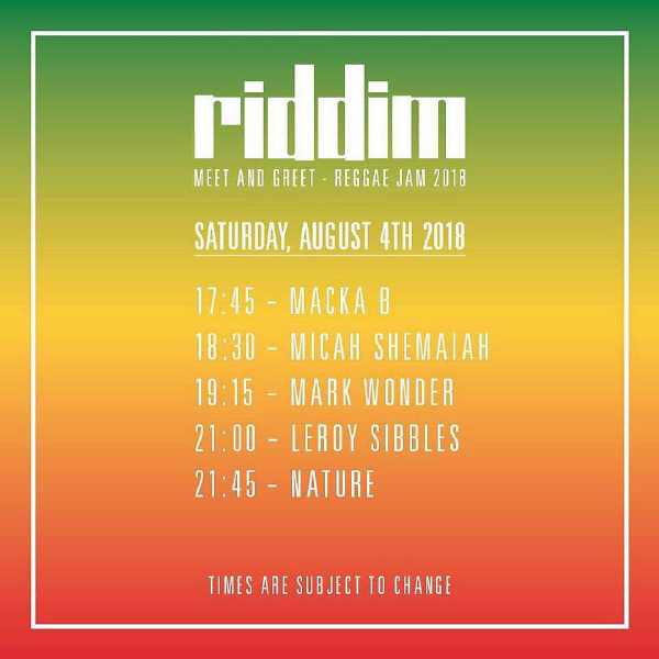 Riddim Meat And Greet - Reggae Jam 2018