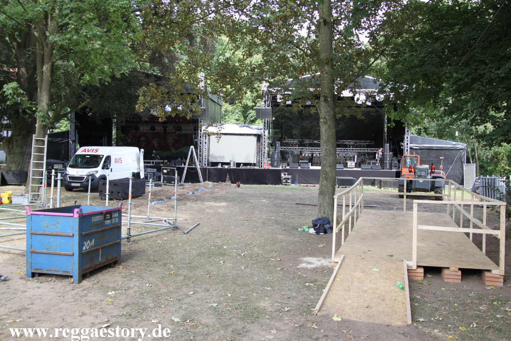 Reggae Jam 2019 - Aufbau der B&uuml;hnen