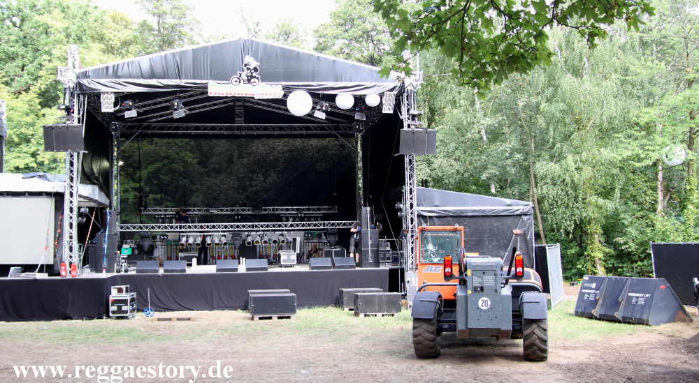 Reggae Jam 2019 - Aufbau der B&uuml;hnen