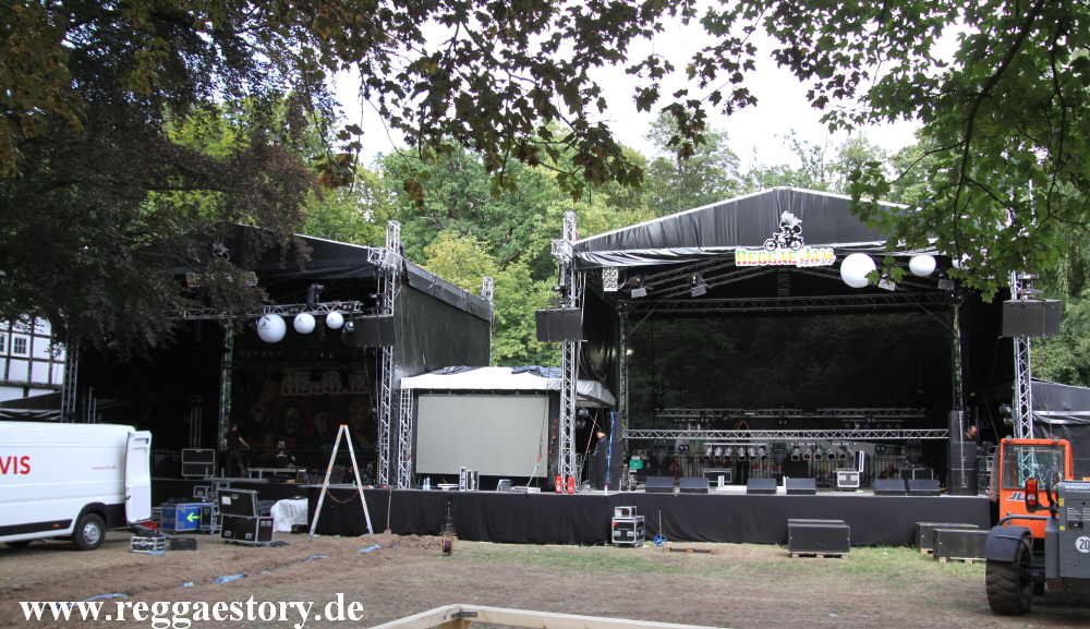 Reggae Jam 2019 - Aufbau der B&uuml;hnen