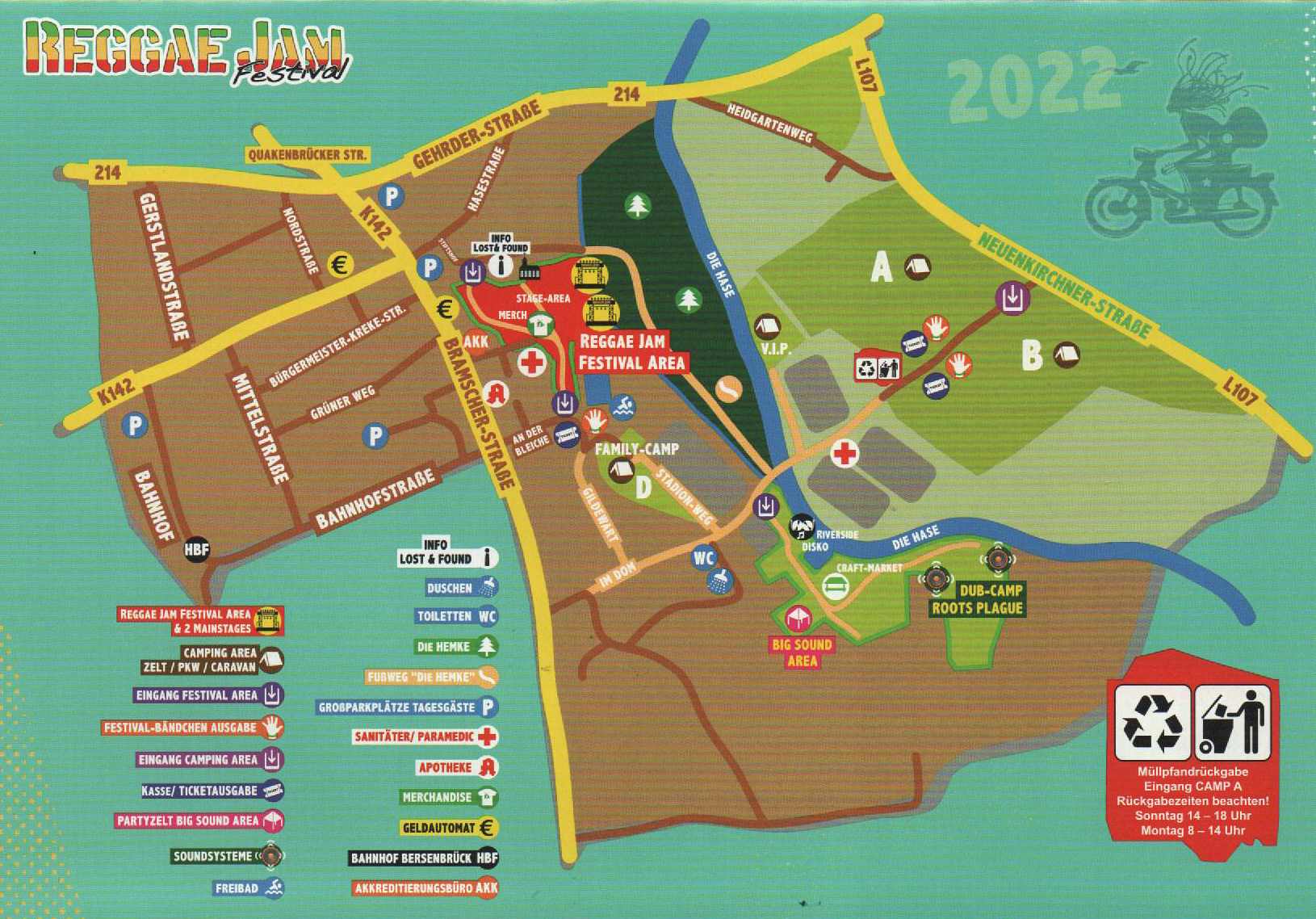 Reggae Jam 2022 - Orientierungsplan