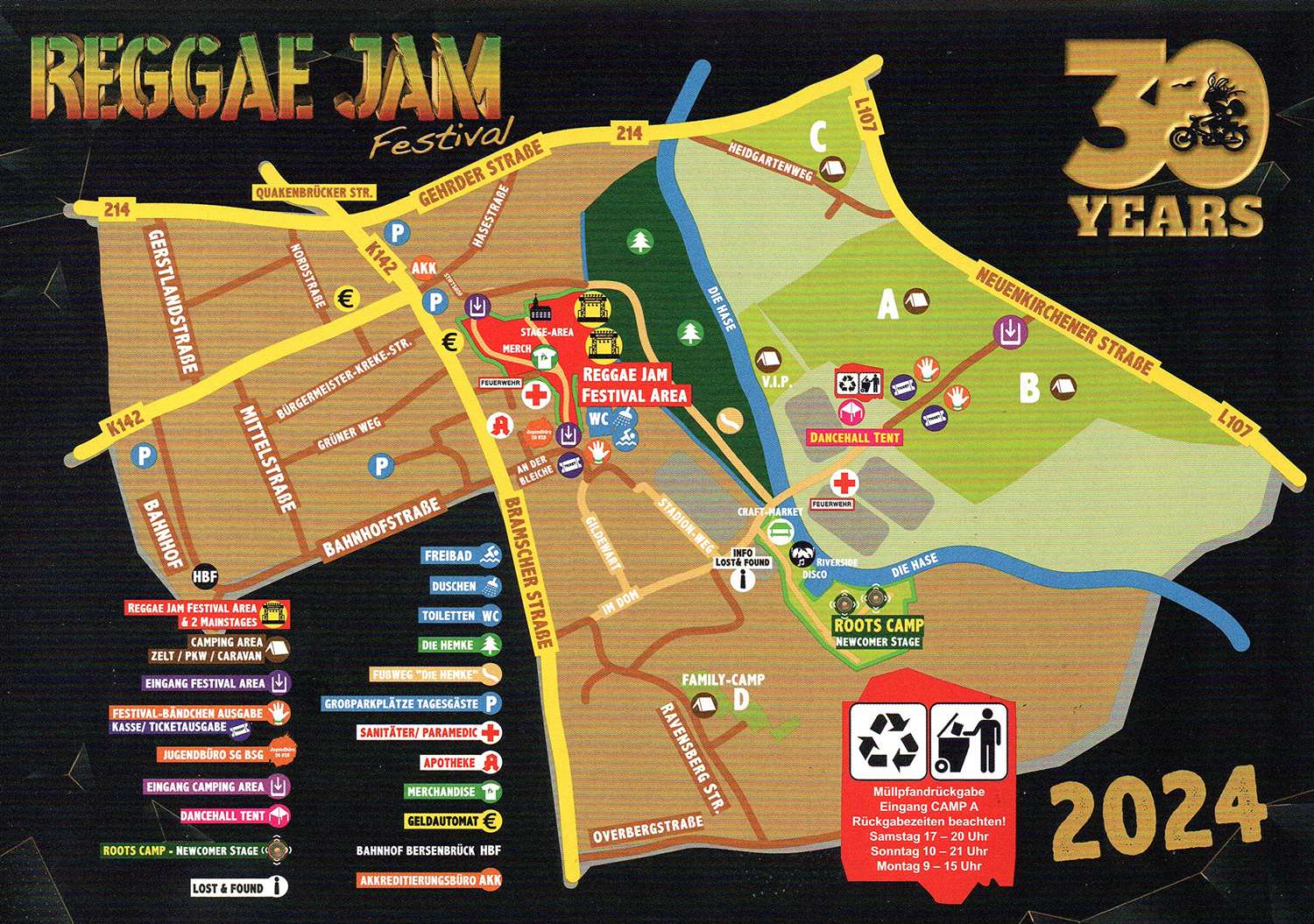 Reggae Jam 2024 - Orientierungsplan