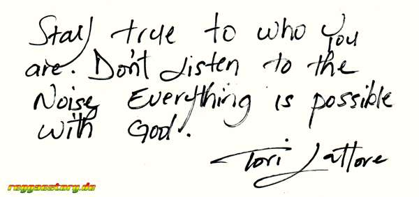 Tori Lattore - Words of wisdom