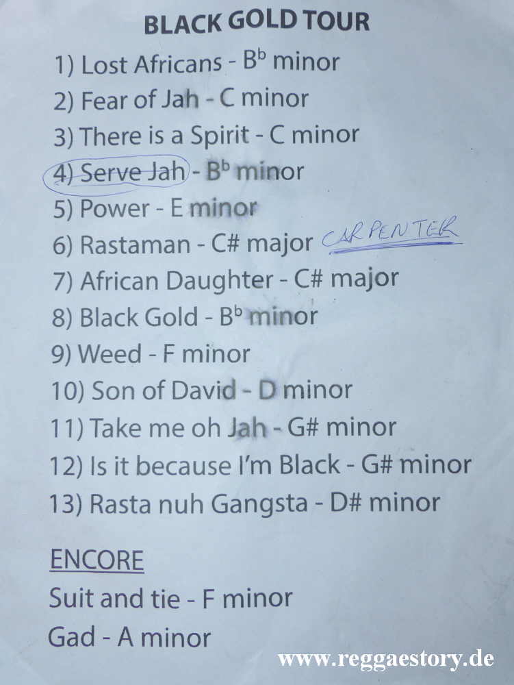 Samory I - Setlist - YAAM Berlin