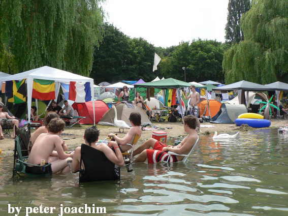 Zwischen P2 und Strandbad - Betteltour der Schw&auml;ne