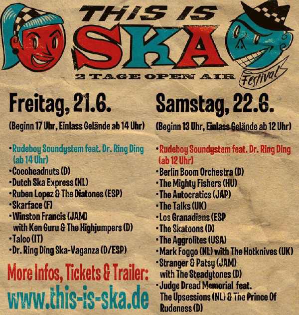Running Order - This Is Ska 2013