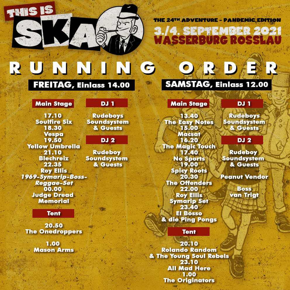 Running Order - This Is Ska 2021