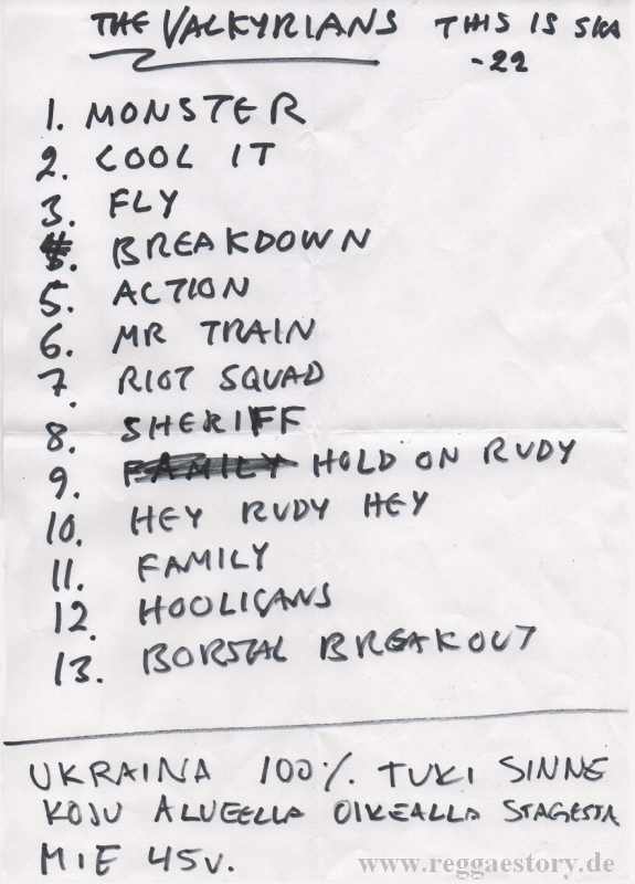 The Valkyrians - Setlist - This Is Ska 2022