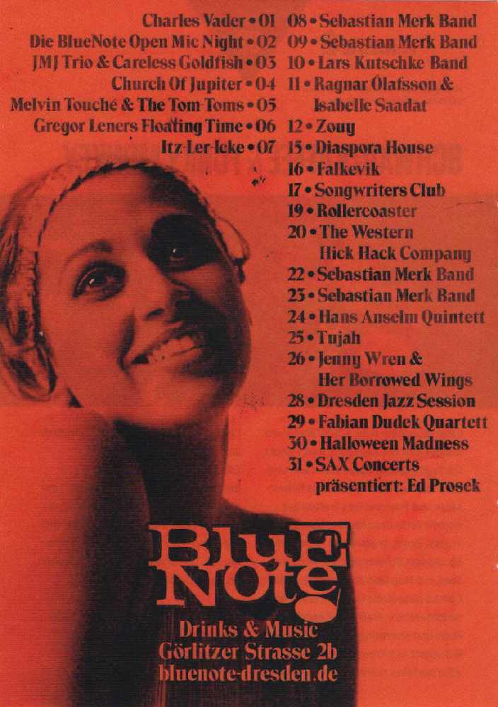 Blue Note - Termine Oktober 2019