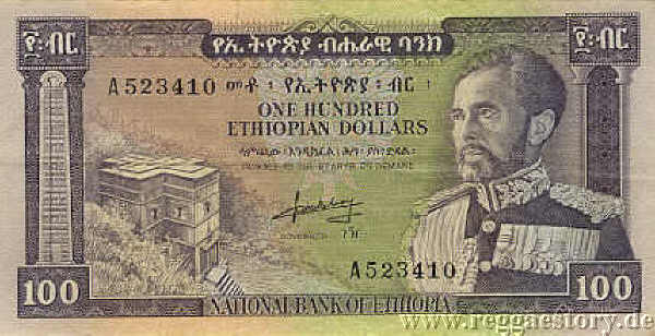 Hundred Ethiopian Dollar - Selassie
