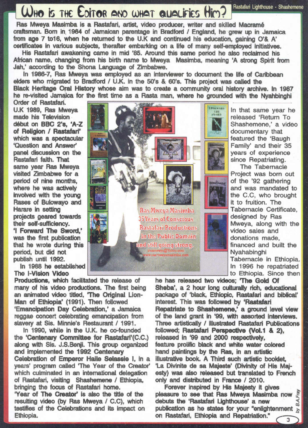 Rastafari Lighthouse - Shashemene - Vol. 1 - Page 3