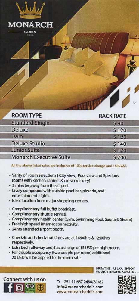 Monarch Hotel - Flyer 2019