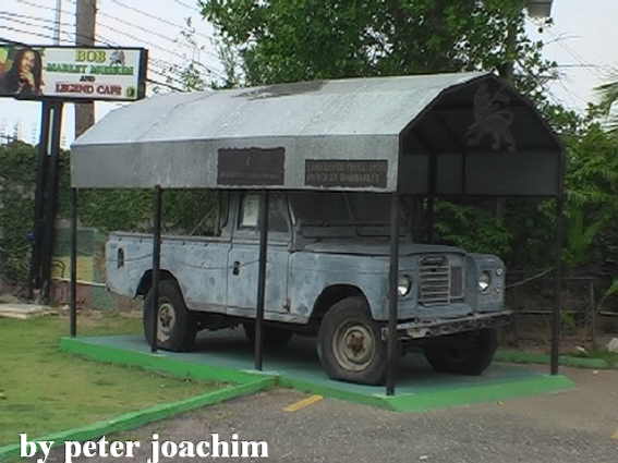 Bob Marleys Land Rover Truck von 1976.Bob Marley Museum Kingston.