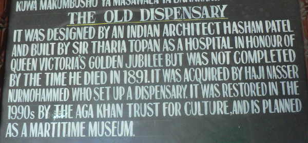 Zanzibar - Stone Town - Old Dispensary